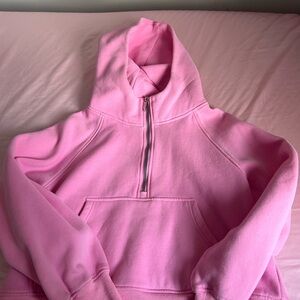 Pink Half-Zip Hoodie